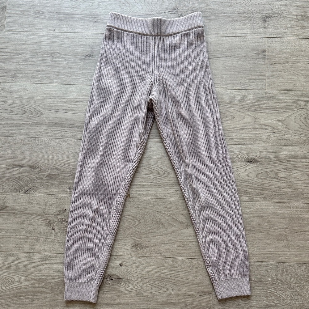 Onzie Ribbed Knit Leggings - Light Purple